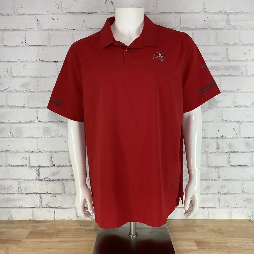 Nike Shirt Men's Extra Large Polo Tampa Bay Buccaneers NFL Dri-Fit On Field - Picture 1 of 14